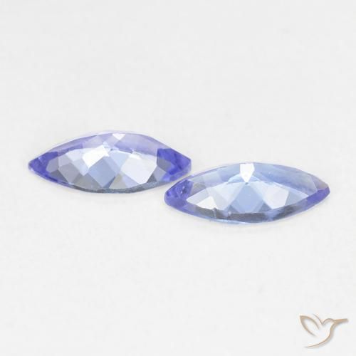 0.71 ct natürliche violett-blau Tansanit-Edelsteine, Marquise, VVS-VS