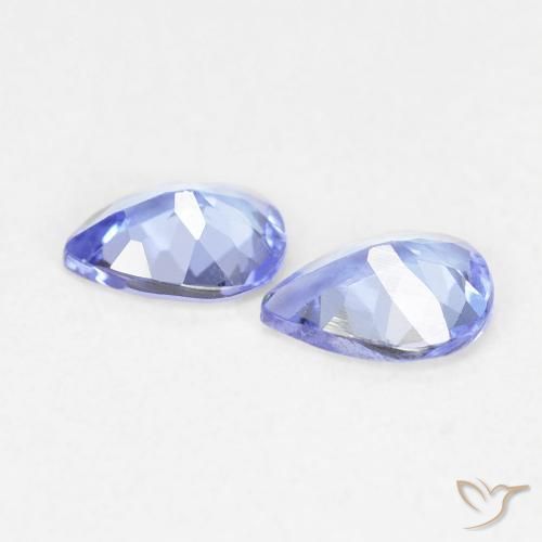 0.52 ct natürliche Intensives Blau Tansanit-Edelsteine, Birnenform, VVS-VS
