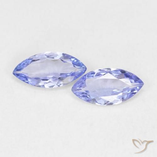 0.60ctw Natürlicher violett-blau Tansanit, Marquise, VVS-VS