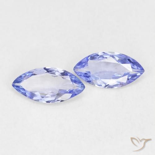 0.60 ct natürliche violett-blau Tansanit-Edelsteine, Marquise, VVS-VS