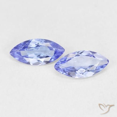 0.70ctw Natürlicher violett-blau Tansanit, Marquise, VS