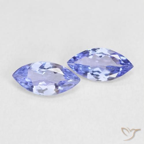 0.64 ct natürliche violett-blau Tansanit-Edelsteine, Marquise, VVS-VS