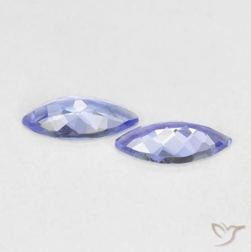 0.64 ct natürliche violett-blau Tansanit-Edelsteine, Marquise, VVS-VS