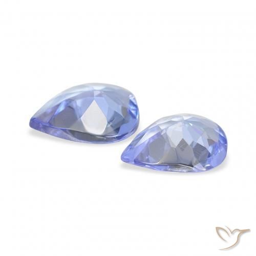 0.52 ct natürliche violett-blau Tansanit-Edelsteine, Birnenform, VS
