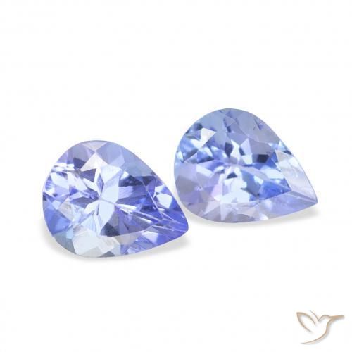0.65 ct natürliche hellblau Tansanit-Edelsteine, Birnenform, VS