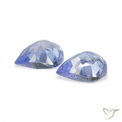0.71 ct natürliche Pastellblau Tansanit-Edelsteine, Birnenform, VS