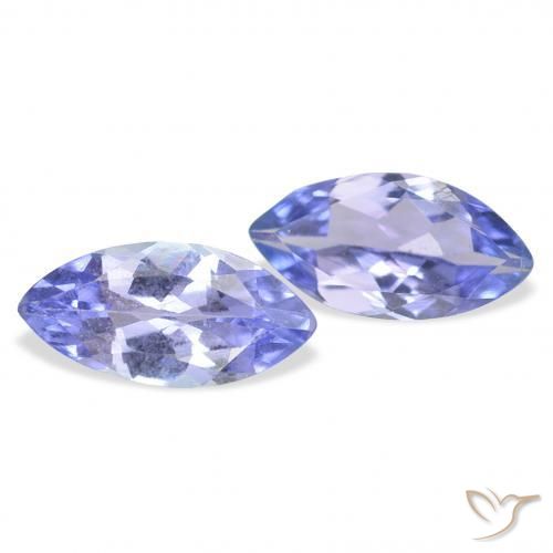 0.65 ct natürliche tiefblau Tansanit-Edelsteine, Marquise, VVS-VS