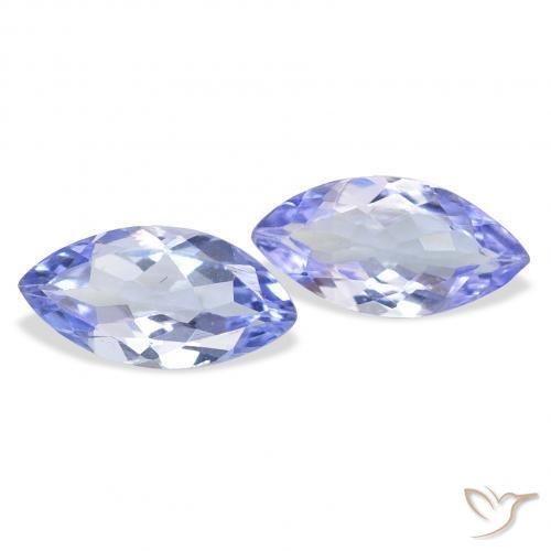 0.70 ct natürliche Pastellblau Tansanit-Edelsteine, Marquise, VS