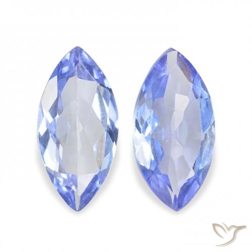 0.66ctw Natürlicher Pastellblau Tansanit, Marquise, VS