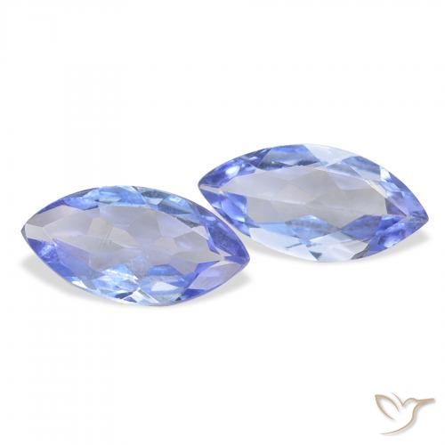 0.66 ct natürliche Pastellblau Tansanit-Edelsteine, Marquise, VS