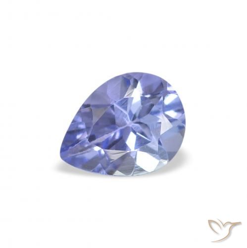 0.31ct Natürlicher Pastellblau Tansanit, Birnenform, VS