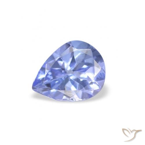 0.32ct Natürlicher Pastellblau Tansanit, Birnenform, VS
