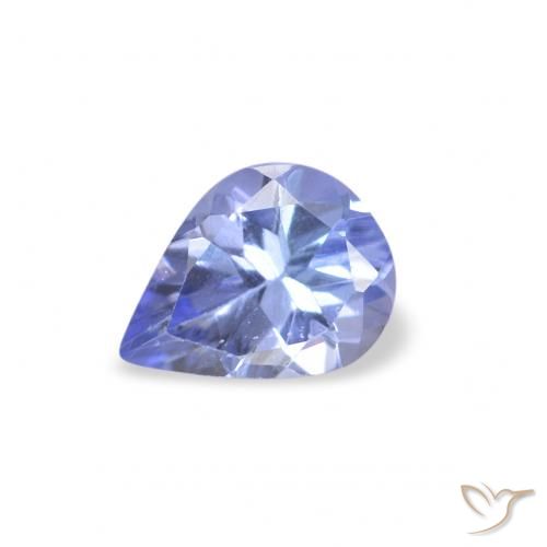 0.28ct Natürlicher Pastellblau Tansanit, Birnenform, VS