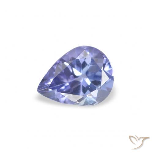 0.34ct Natürlicher hellblau Tansanit, Birnenform, VS