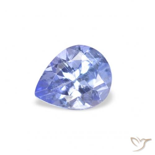 0.31ct Natürlicher Pastellblau Tansanit, Birnenform, VS