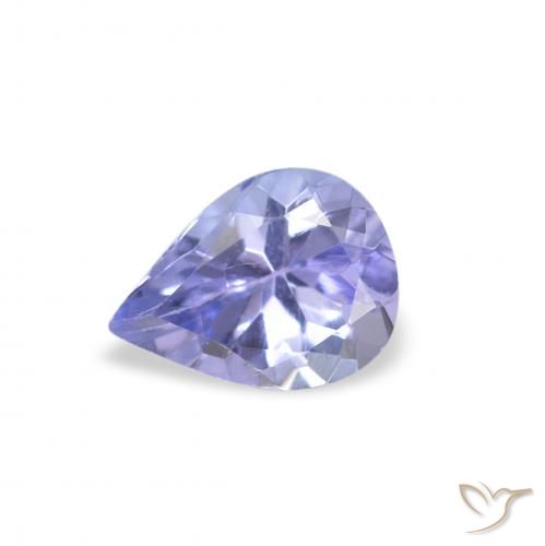 0.33ct Natürlicher Pastellblau Tansanit, Birnenform, VS