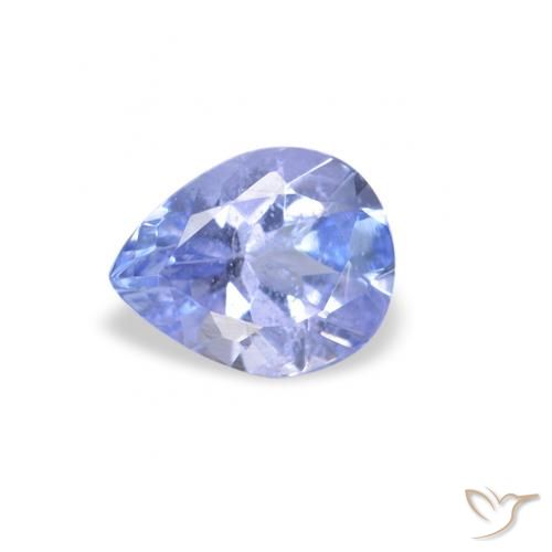 0.33ct Natürlicher Pastellblau Tansanit, Birnenform, VS