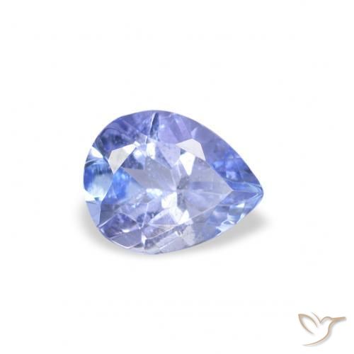 9,17 ctw natürlicher Pastellblau Tansanit, Birnenform, VS
