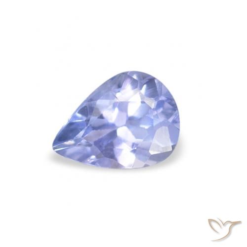 0.36ct Natürlicher hellblau Tansanit, Birnenform, VS