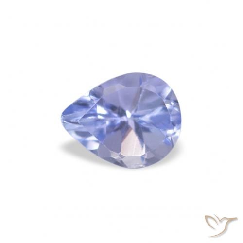 0.33ct Natürlicher Pastellblau Tansanit, Birnenform, VS