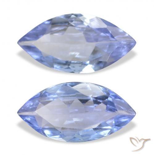 0.69ctw Natürlicher hellblau Tansanit, Marquise, VVS-VS