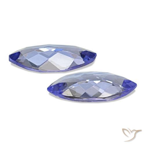 0.60 ct natürliche Elektrisches Lila Blau Tansanit-Edelsteine, Marquise, VS