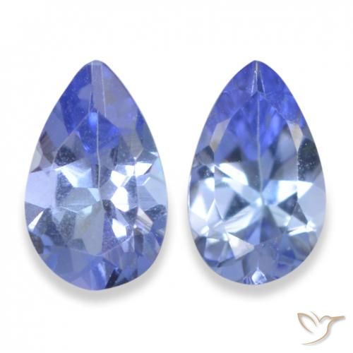 0.44ctw Natürlicher Mittleres Marineblau Tansanit, Birnenform, VS