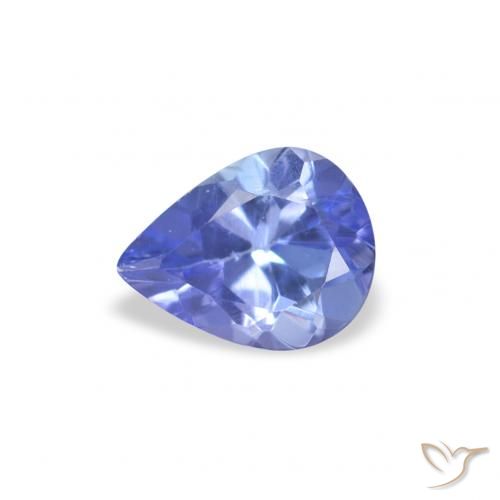 0.35ct Natürlicher Intensives Violettblau Tansanit, Birnenform, VS