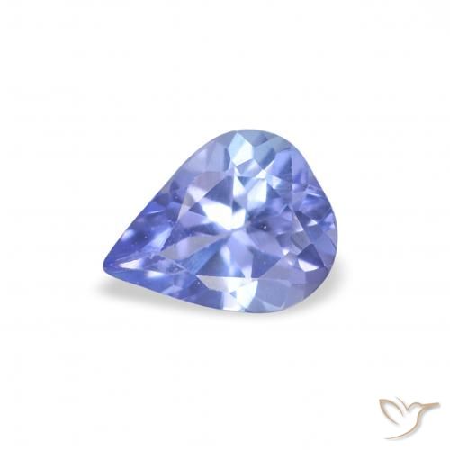 0.34ct Natürlicher violett-blau Tansanit, Birnenform, VS