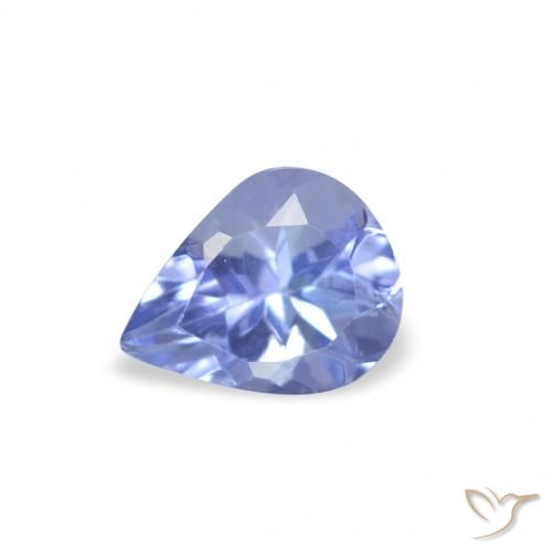 0.36ct Natürlicher Pastellblau Tansanit, Birnenform, VS