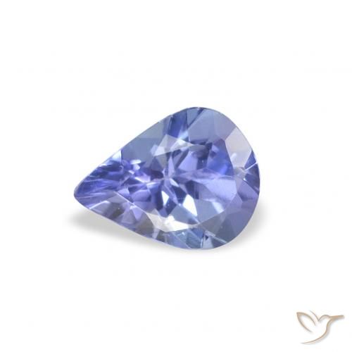 0.32ct Natürlicher Elektrisches Lila Blau Tansanit, Birnenform, VS
