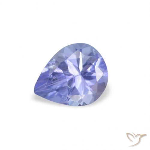 0.33ct Natürlicher Elektrisches Lila Blau Tansanit, Birnenform, VS