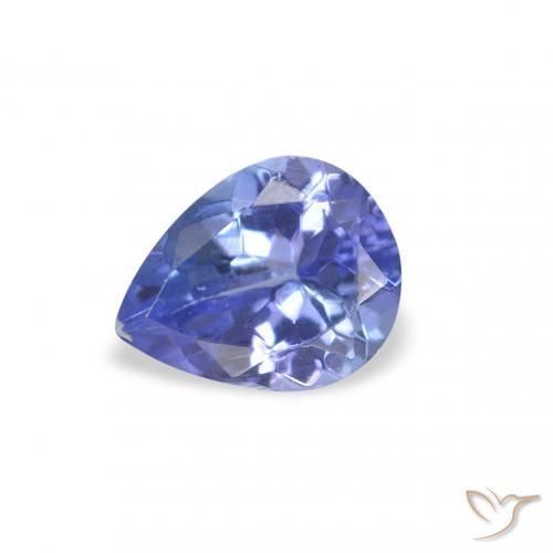 0.35ct Natürlicher Blau Tansanit, Birnenform, VS