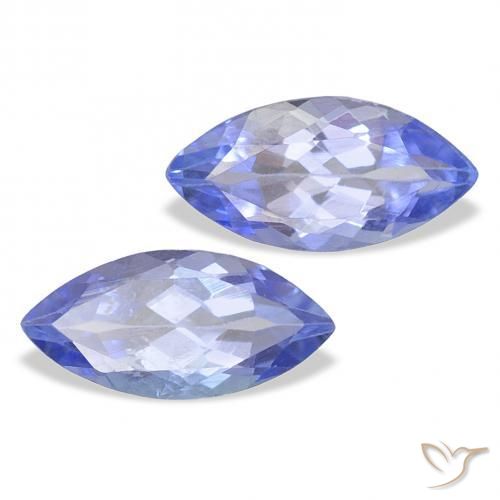 0.82 ct natürliche Elektrisches Lila Blau Tansanit-Edelsteine, Marquise, VS
