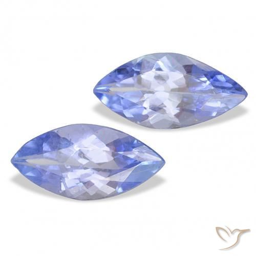 0.64 ct natürliche Intensives Blau Tansanit-Edelsteine, Marquise, VS