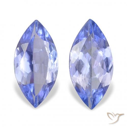 0.64ctw Natürlicher Pastellblau Tansanit, Marquise, VS