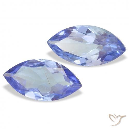 0.72 ct natürliche Pastellblau Tansanit-Edelsteine, Marquise, VS