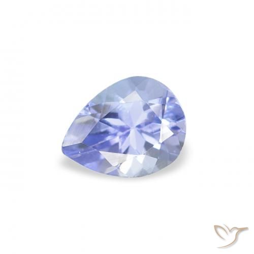 0.40ct Natürlicher hellblau Tansanit, Birnenform, VS