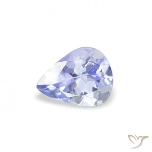 0.39ct Natürlicher Pastellblau Tansanit, Birnenform, VS