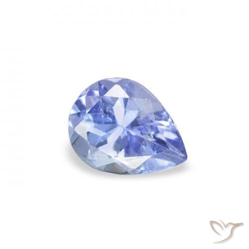 9,17 ctw natürlicher Pastellblau Tansanit, Birnenform, VS