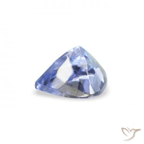 9,17 ctw natürlicher Pastellblau Tansanit, Birnenform, VS