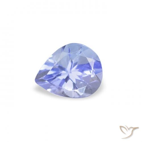 0.40ct Natürlicher Pastellblau Tansanit, Birnenform, VS