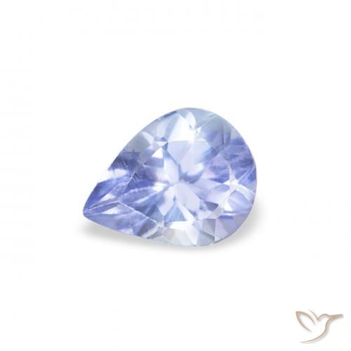 0.37ct Natürlicher Pastellblau Tansanit, Birnenform, VS