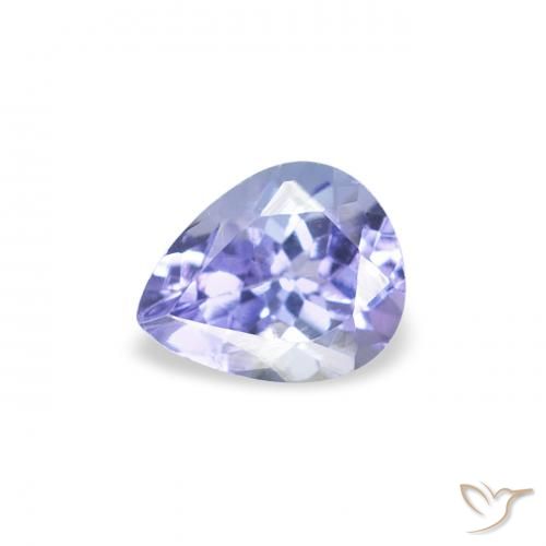 0.43ct Natürlicher tiefblau Tansanit, Birnenform, VS