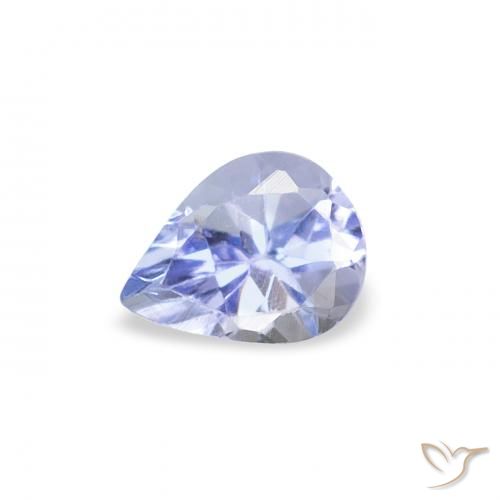 0.37ct Natürlicher Pastellblau Tansanit, Birnenform, VS