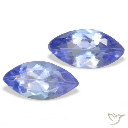 0.74 ct natürliche Elektrisches Lila Blau Tansanit-Edelsteine, Marquise, VVS-VS