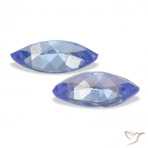 0.74 ct natürliche Elektrisches Lila Blau Tansanit-Edelsteine, Marquise, VVS-VS