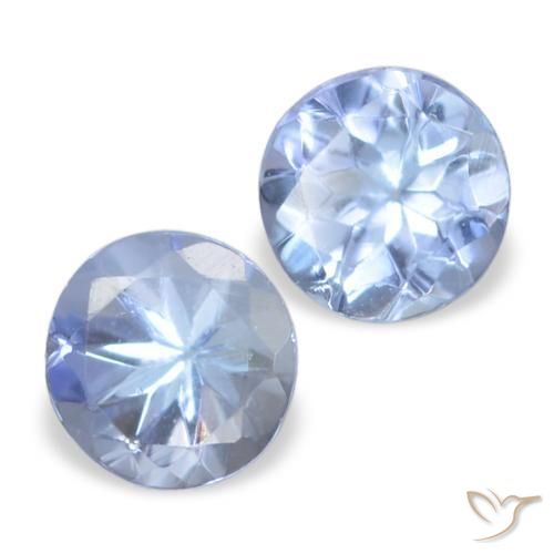 0.32 ct natürliche Hellviolettes Blau Tansanit-Edelsteine, Runden, VVS-VS