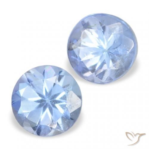 0.33 ct natürliche Pastellblau Tansanit-Edelsteine, Runden, VS