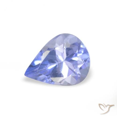 0.32ct Natürlicher hellblau Tansanit, Birnenform, VVS-VS